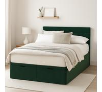 Millbrook Miller Superking Fabric EndLift Ottoman Bed- Green