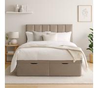 Millbrook Piper Kingsize Fabric End Lift Ottoman - Natural