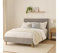 Millbrook Taylor Double Fabric Bed Frame-Natural