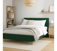 Millbrook Taylor Kingsize Fabric Bed Frame - Green