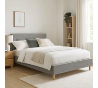 Millbrook Taylor Kingsize Velvet Bed Frame - Grey