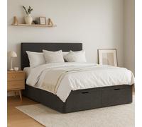 Millbrook Taylor Superking End Lift Ottoman Bed - Charcoal