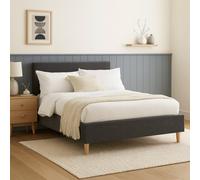 Millbrook Taylor Superking Fabric Bed Frame-Charcoal