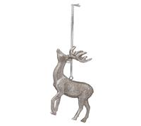 Millbry Hill Christmas Hanging Silver Stag Decoration - Gifts At Millbry