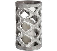 Millbry Hill Large Stone Effect Patterened Candle Holder - Gifts At Millbry