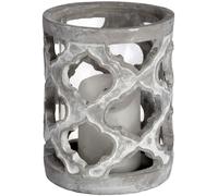 Millbry Hill Small Stone Effect Patterened Candle Holder - Gifts At Millbry