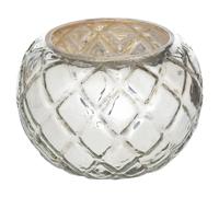 Millbry Hill The Noel Collection Silver Etched Tealight Holder - Gifts At Millbry - Silver