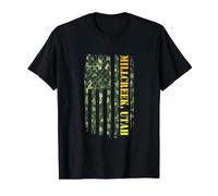 Millcreek Utah Camouflage USA Flag Value Graphic T-Shirt, Men, Black, M