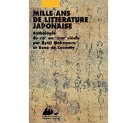 MILLE ANS DE LITTERATURE JAPONAISE (PICQUIER POCHE)