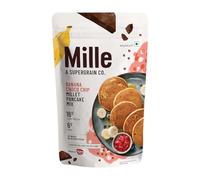 Millé Banana Choco-Chip 16g Plant Protein Pancake Mix | High Protein Breakfast | High Fibre | Vegetarian, Low Carb & Low Calorie | No Refined Flour, No Refined Sugar, Low GI Millet Grain | 250 grams