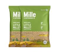 Mille Little Millet Whole Grain | Ideal for Fasting | Unpolished, Toasted, No Soaking Required Gluten Free | High Plant Protein and Fibre | Rice Replacement | Just cook for 6 minutes | Pack of 2x500 g