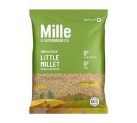 Millé Little Millet Whole Grain | Kutki | Gluten Free | No Chemicals | High Plant Protein and Fibre | Millet Rice | Vegan | 100% Whole Grain | 450g