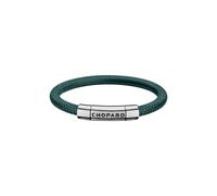 Mille Miglia Bracelet In Green Rubber And Silver Toned Metal
