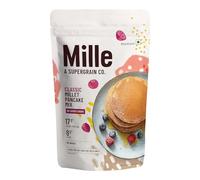 Millé Classic 17g Plant Protein Pancake Mix | High Protein Breakfast | High Fibre | Vegan, Low Carb & Low Calorie | No Refined Flour, No Refined Sugar, Low GI Millet Grain | 250 grams