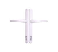 Millenco White Upvc Door Handle 236mm Screw Fix 117mm PZ