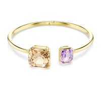 Millenia bangle, Octagon cut, Multicoloured, 18K gold finish