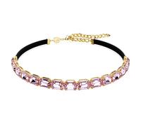 Millenia choker, Octagon cut, Purple, 18K gold finish