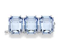 Millenia extender, Octagon cut, Blue, Rhodium plated