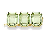 Millenia extender, Octagon cut, Green, Gold-tone plated