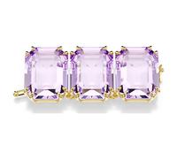 Millenia extender, Octagon cut, Purple, Gold-tone plated