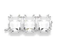Millenia extender, Octagon cut, White, Rhodium plated