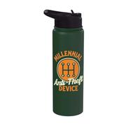 Millennial Anti Theft Device - Car Lover Auto Mechanic Stainless Steel Insulated Water Bottle