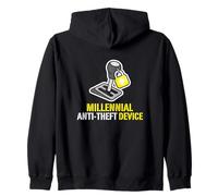 Millennial Anti Theft Device Manual Transmission Millennial Zip Hoodie
