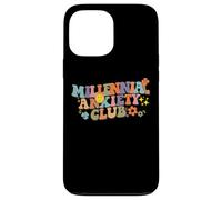 Millennial Anxiety Club Retro Groovy Lettering Case for iPhone 13 Pro Max
