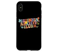 Millennial Anxiety Club Retro Groovy Lettering Case for iPhone XS Max