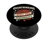Millennial Anxiety Humor Overthinking Men’s Mental Health PopSockets Adhesive PopGrip