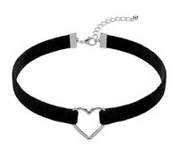 Millennials In Motion Gothic Heart Choker Necklace Cute Adjustable Cat Woman Goth Choker Collar Pendant Emo Punk Rock Jewelry Y2K Velvet Cosplay Accessory