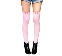 Millennials In Motion Sabrina Knee High Socks, Pink Bow, One size