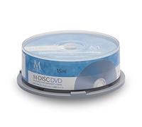 Millenniata 15 Pack M-Disc DVD 4.7GB 4X HD 1000 Year Permanent Data Archival / Backup Blank Media Recordable Disc