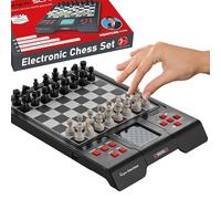 Millennium Chess Computer M805 - Chess School with Textbook, Digital Chess Board for Beginners, Beginners and Children - Perfect for Travel, Schools and Clubs with Practice Tasks and Voice Output