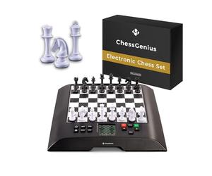 MILLENNIUM ChessGenius - M810 - chess computer with the world-famous software by Richard Lang. Game levels from beginner to tournament player. One of the most powerful chess computers with > 2000 ELO