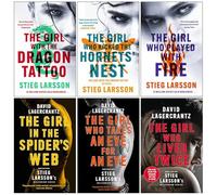 Millennium series 6 Books Complete Collection Set by Stieg Larsson & David Lagercrantz (Books 1 - 6)