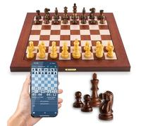 MILLENNIUM Supreme T2 - Smart tournament chessboard with real wood pieces, piece recognition, 81 LEDs for move display, Bluetooth & USB, battery life > 15 hours, compatible with chess.com & Lichess