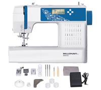 MILLEPUNTI MHP30 Computerized Sewing and Quilting Machine with LCD Display, 40 Built-in Stitches, 4 Included Feet & Accessory Kit, Automatic Needle Threader, Sewing Machine for Beginners & Advanced