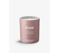 Miller Harris Rose Scented Candle 220g - Luxury Natural Wax Candle | Fruity & Floral Rose Fragrance