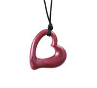 Miller Heart Pendant Sensory Chew - (Red)