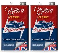 Millers Classic Pistoneeze 40 Engine Oil Monograde ZDDP, Low detergent, 10 Litres