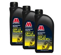 Millers Oils 3X1L Millers 75W90 Nt+ Fully Synthetic Synth Gear Oil Motorsport Crx Ls Nt+