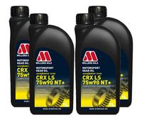Millers Oils 4X1L Millers 75W90 Nt+ Fully Synthetic Synth Gear Oil Motorsport Crx Ls Nt+