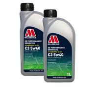 Millers Oils 5W40 Fully Synthetic Engine Oil Millers Ee Performance 5W 40 C3 2X1L