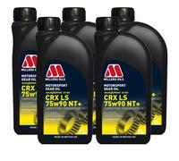 Millers Oils 5X1L Millers 75W90 Nt+ Fully Synthetic Synth Gear Oil Motorsport Crx Ls Nt+