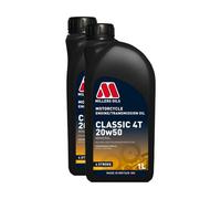 Millers Oils Classic 4T 20W-50 Mineral Motorcycle Engine Oil Api Sg, Sf, Se 2X1L