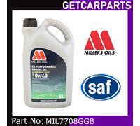 Millers Oils EE Semi Synthetic 10w40 A3/B4 Engine Oil, 5 Litre