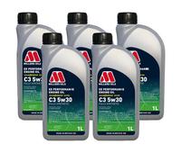 Millers Oils Ee Performance C3 5W-30 5W30 Fully Synthetic Engine Oil 5X1L