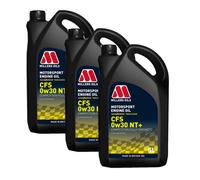 Millers Oils Millers 0W30 Fully Synthetic Racing Engine Oil Motorsport Cfs 0W30 Nt+ 3X5 L