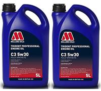 Millers Oils Trident Professional 5w30 C3 SN Fully Synthetic Engine Oil, 10 Litres